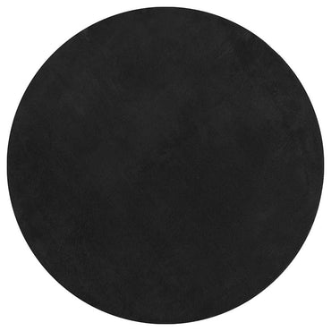 vidaXL Tapis HUARTE à poils courts, doux et lavable, noir, Ø 200 cm