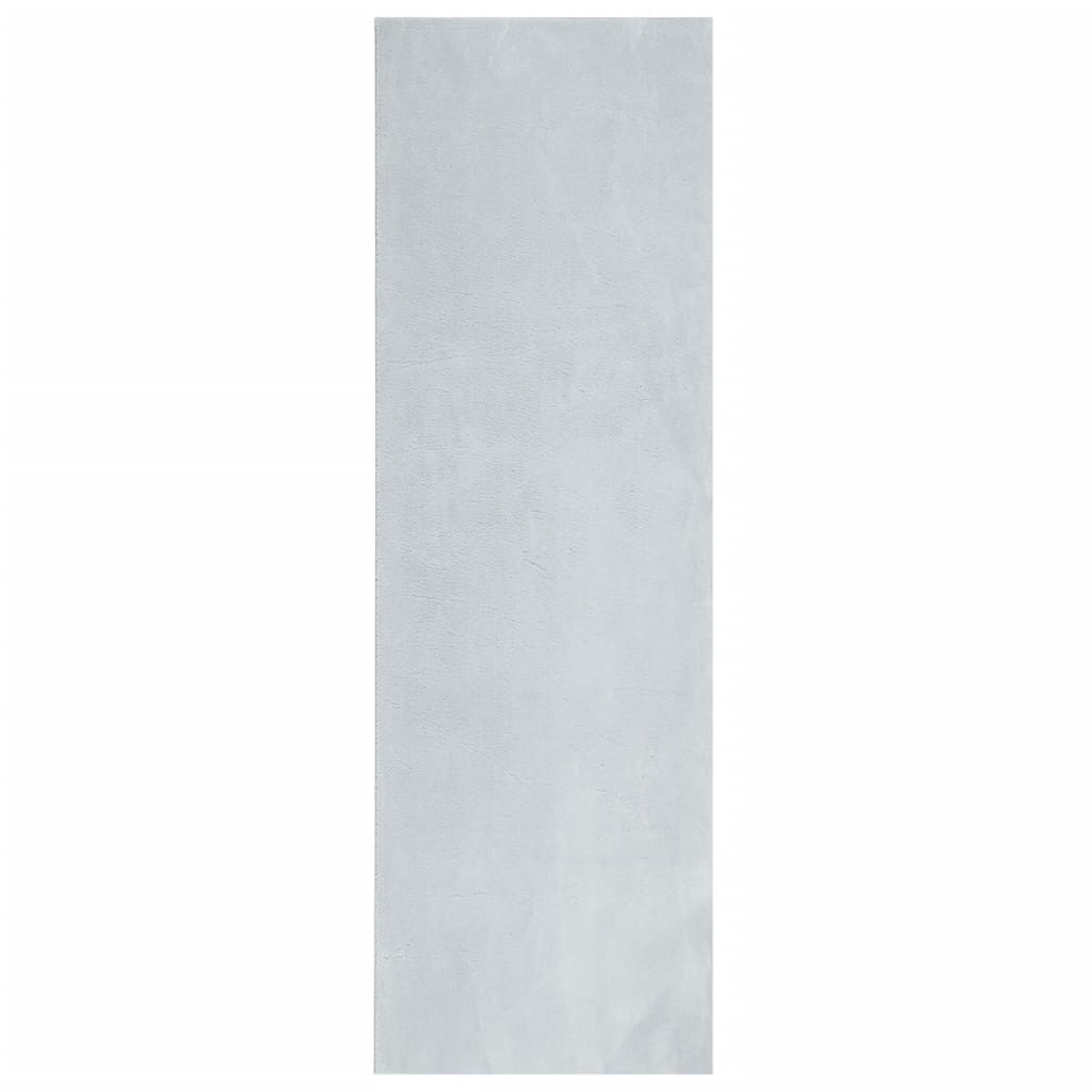 vidaXL Teppich HUARTE Kurzflor Weich und Waschbar Blau 80x250 cm