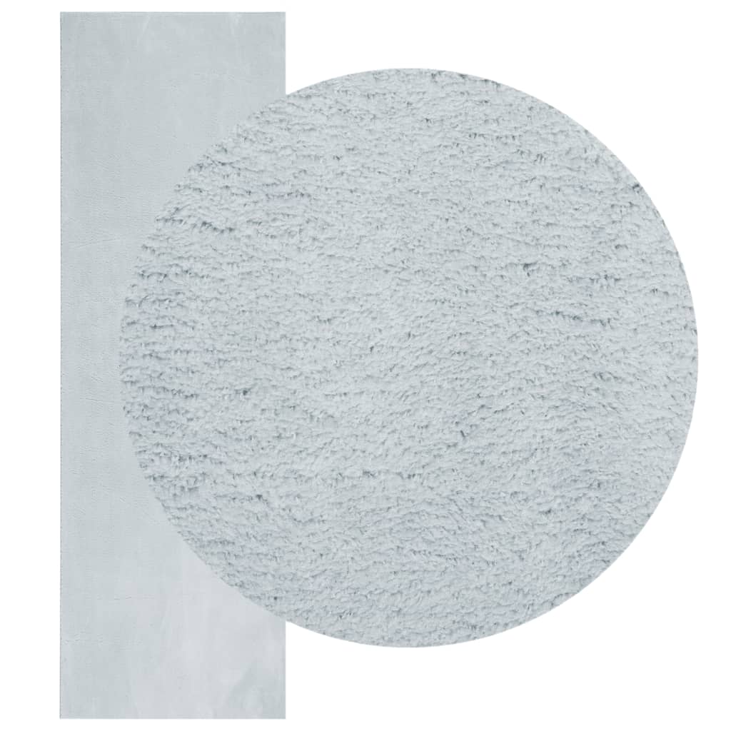 vidaXL Teppich HUARTE Kurzflor Weich und Waschbar Blau 80x250 cm