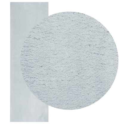 vidaXL Teppich HUARTE Kurzflor Weich und Waschbar Blau 80x250 cm