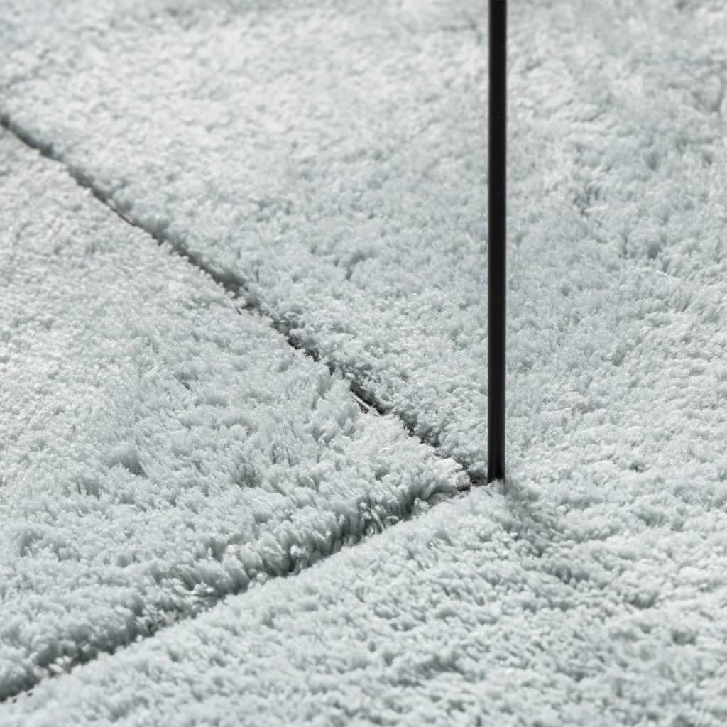 vidaXL Teppich HUARTE Kurzflor Weich und Waschbar Blau 80x250 cm