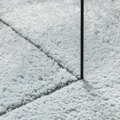 vidaXL Teppich HUARTE Kurzflor Weich und Waschbar Blau 80x250 cm