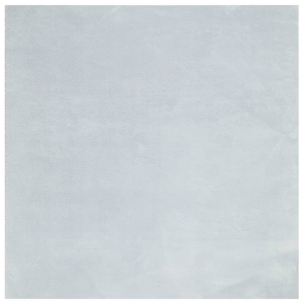 vidaXL Tapis HUARTE à poils courts, doux et lavable bleu 240x240 cm