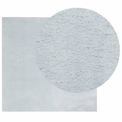 vidaXL Tapis HUARTE à poils courts, doux et lavable bleu 240x240 cm