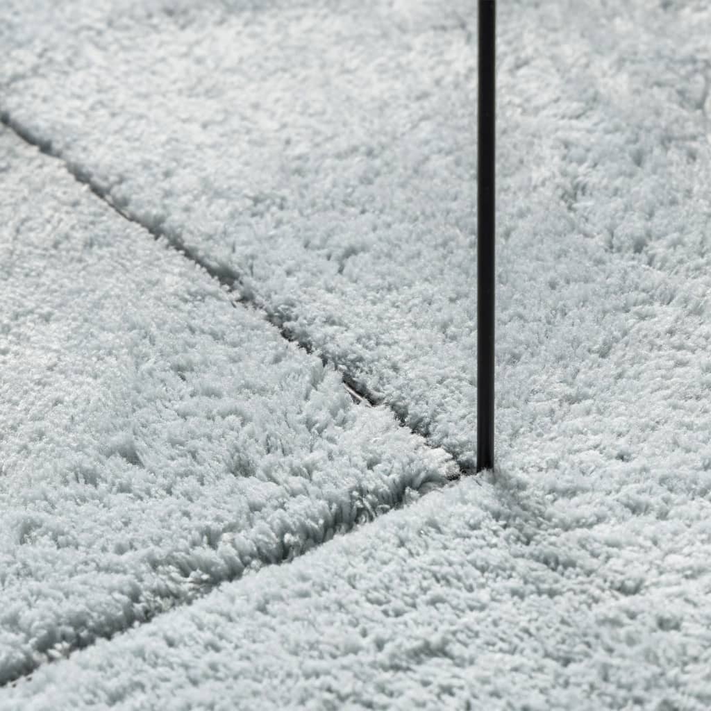 vidaXL Tapis HUARTE à poils courts, doux et lavable bleu 240x240 cm