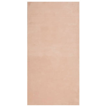 vidaXL Tapis HUARTE à poils courts doux et lavable rose pâle 100x200 cm