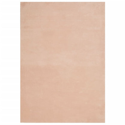 vidaXL Teppich HUARTE Kurzflor Weich und Waschbar Blassrosa 140x200 cm