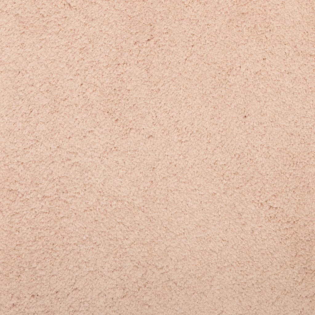 vidaXL Teppich HUARTE Kurzflor Weich und Waschbar Blassrosa 140x200 cm