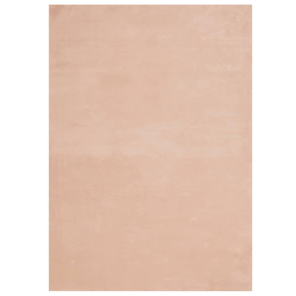 vidaXL Teppich HUARTE Kurzflor Weich und Waschbar Blassrosa 200x280 cm