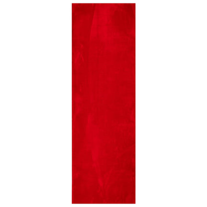 vidaXL Teppich HUARTE Kurzflor Weich und Waschbar Rot 80x250 cm