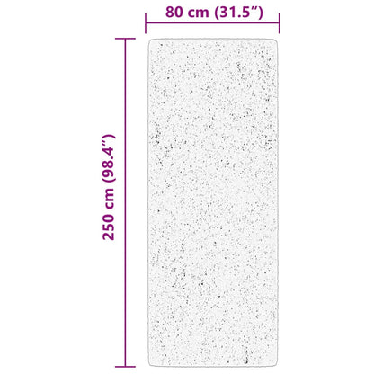 vidaXL Teppich HUARTE Kurzflor Weich und Waschbar Rot 80x250 cm