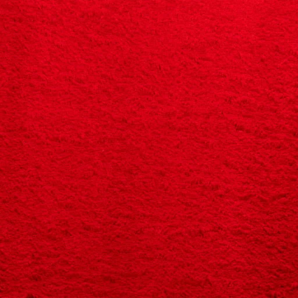 vidaXL Teppich HUARTE Kurzflor Weich und Waschbar Rot 160x230 cm