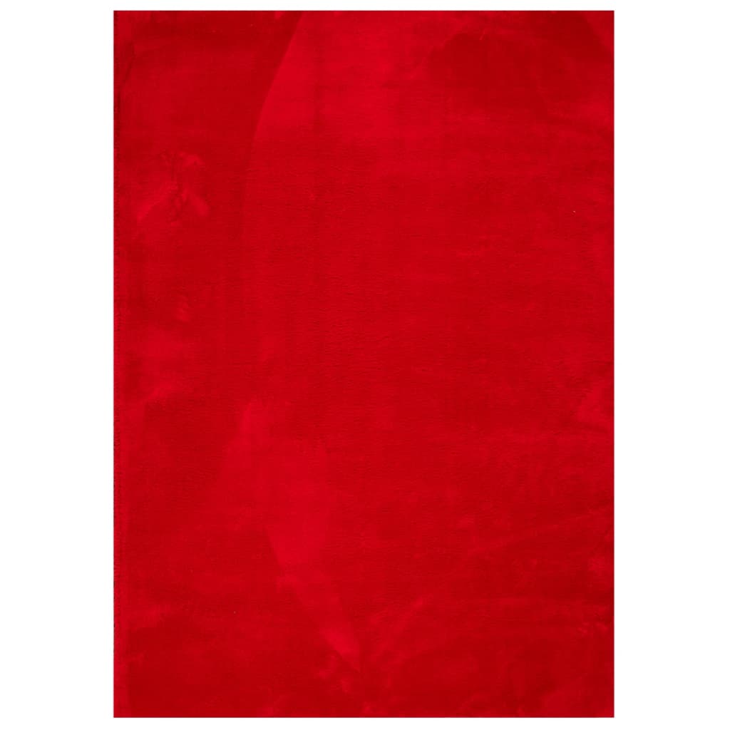 vidaXL Teppich HUARTE Kurzflor Weich und Waschbar Rot 200x280 cm