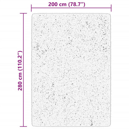 vidaXL Teppich HUARTE Kurzflor Weich und Waschbar Rot 200x280 cm