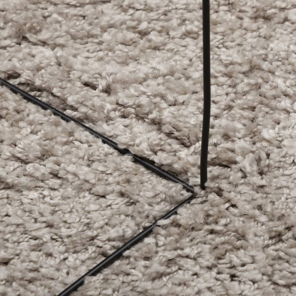 vidaXL Shaggy-Teppich PAMPLONA Hochflor Modern Beige 120x170 cm