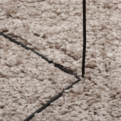 vidaXL Shaggy-Teppich PAMPLONA Hochflor Modern Beige 120x170 cm