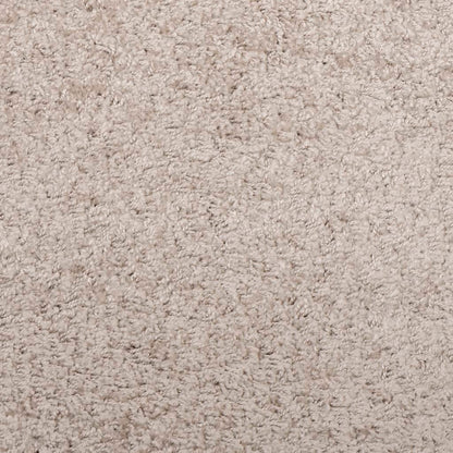 vidaXL Tapis shaggy PAMPLONA à poils longs moderne beige 160x160 cm