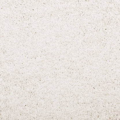 vidaXL Teppich Shaggy Hochflor Modern Creme 140x200 cm