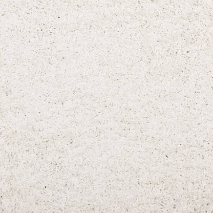 vidaXL Teppich Shaggy Hochflor Modern Creme 160x230 cm