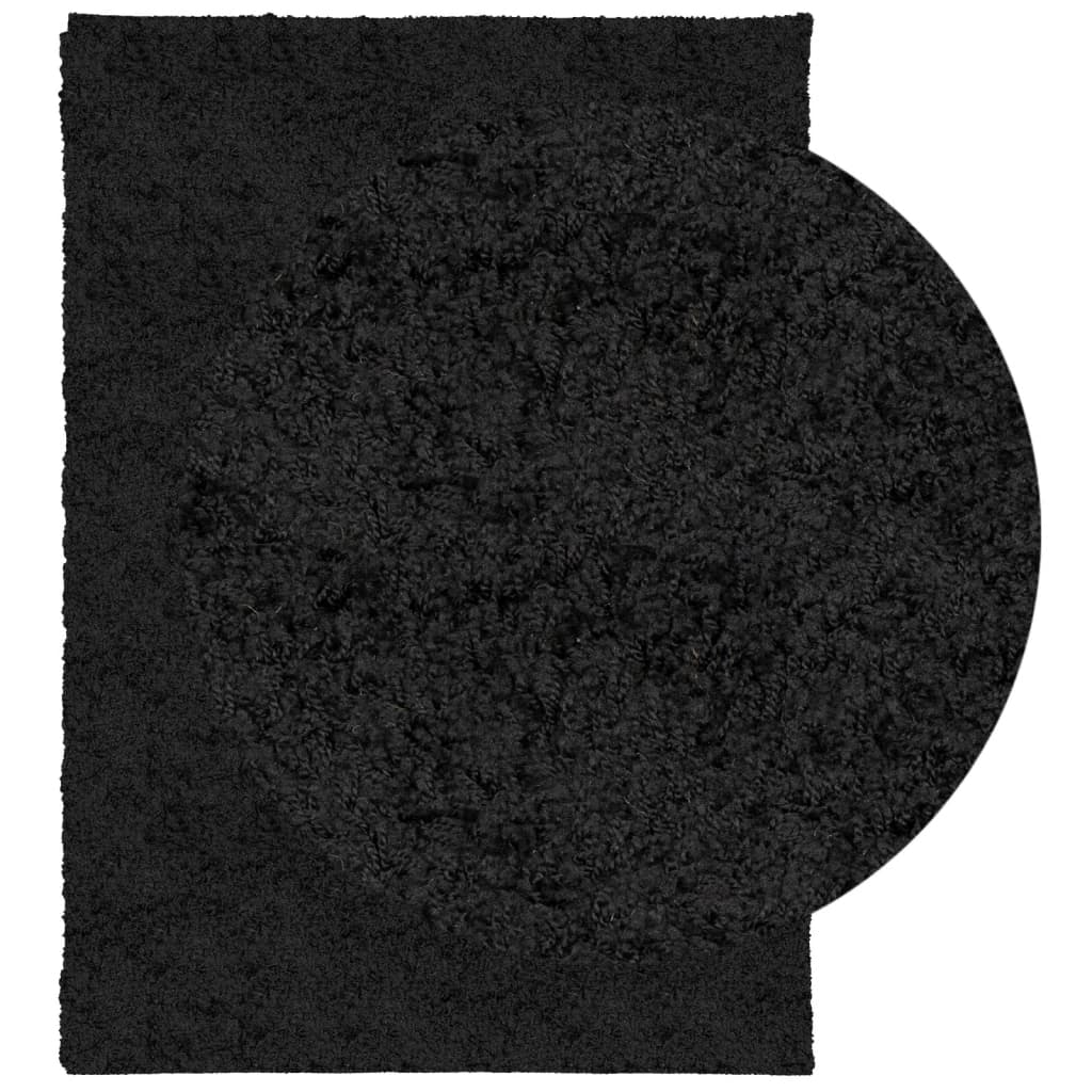 vidaXL Shaggy-Teppich PAMPLONA Hochflor Modern Schwarz 120x170 cm