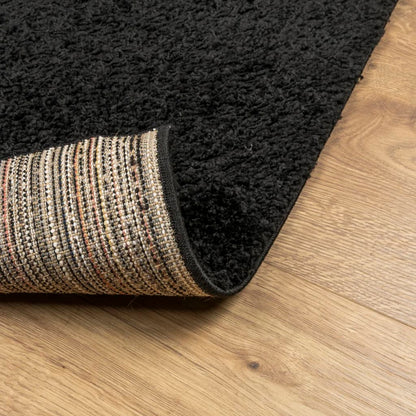 vidaXL Shaggy-Teppich PAMPLONA Hochflor Modern Schwarz 120x170 cm