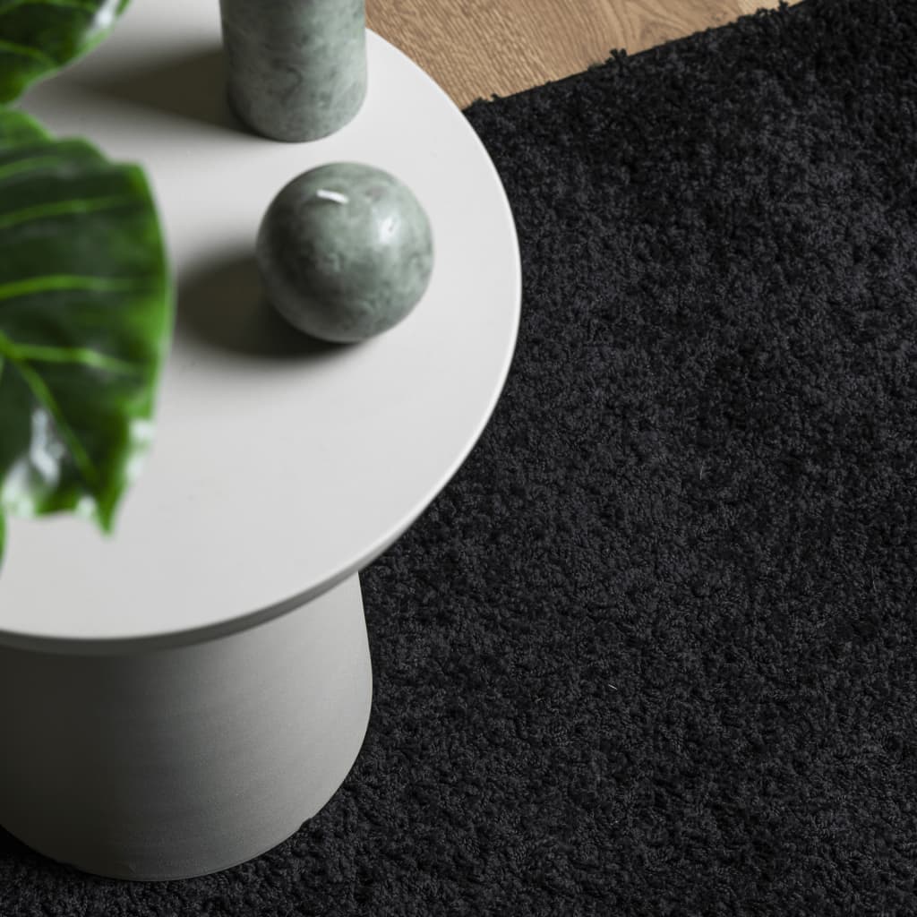 vidaXL Shaggy-Teppich PAMPLONA Hochflor Modern Schwarz 120x170 cm