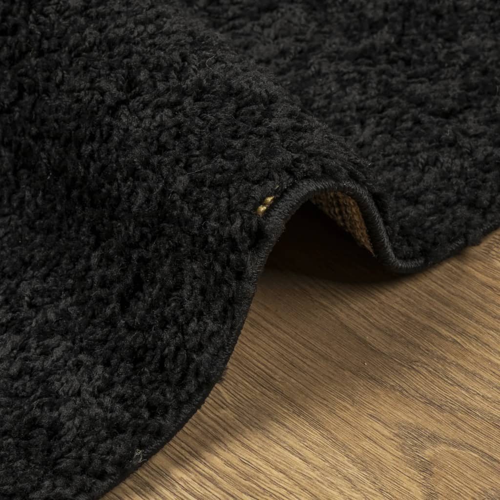 vidaXL Shaggy-Teppich PAMPLONA Hochflor Modern Schwarz 160x230 cm