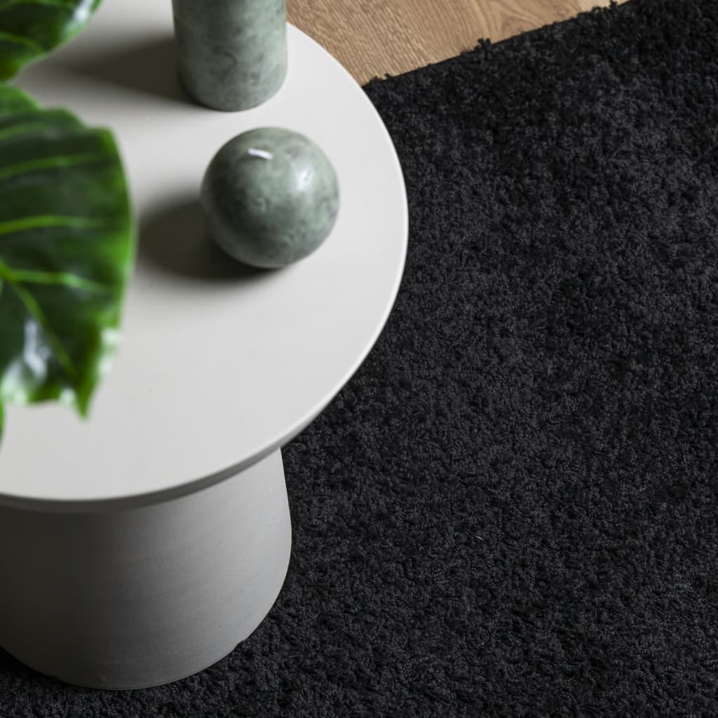 vidaXL Shaggy-Teppich PAMPLONA Hochflor Modern Schwarz 160x230 cm
