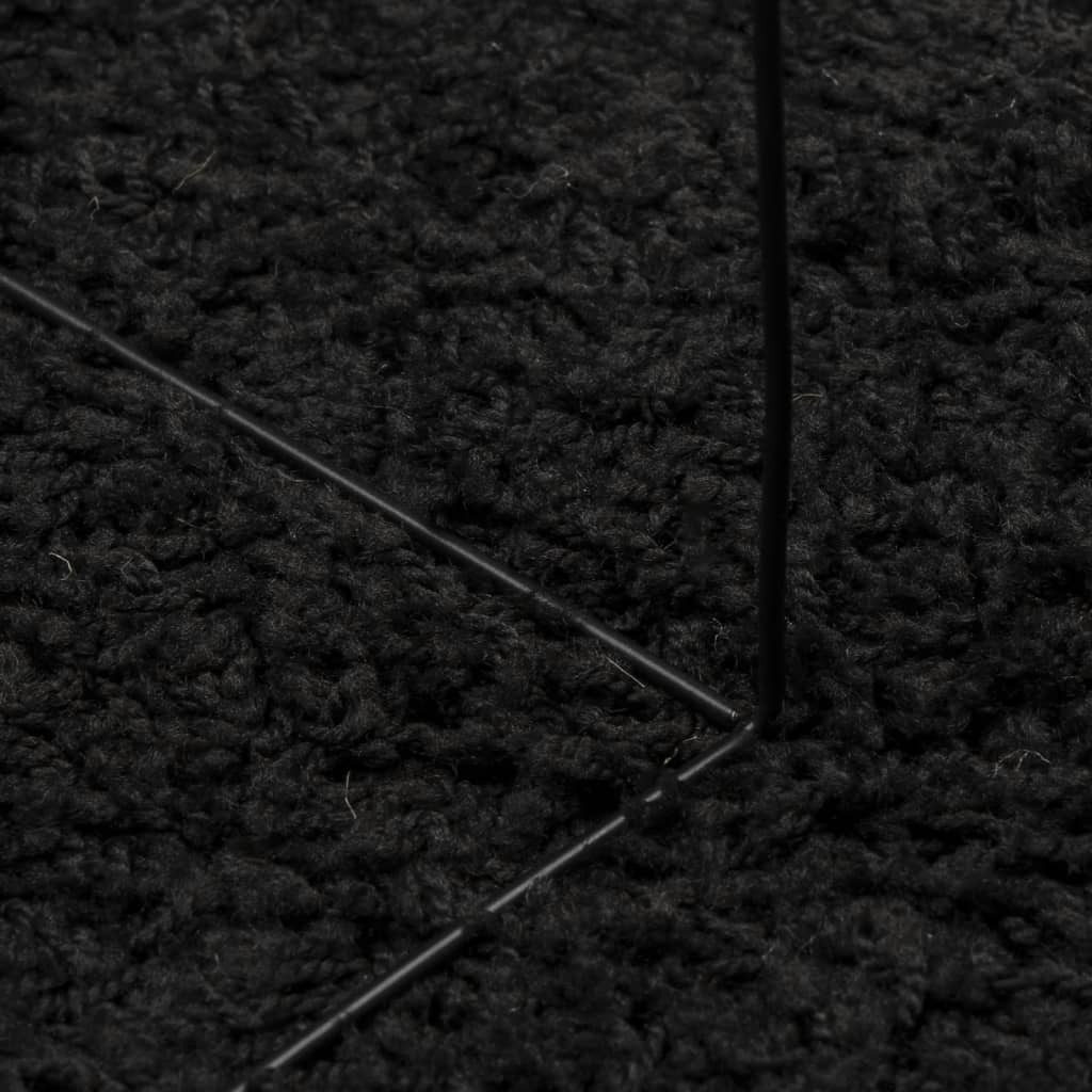 vidaXL Shaggy-Teppich PAMPLONA Hochflor Modern Schwarz 160x230 cm