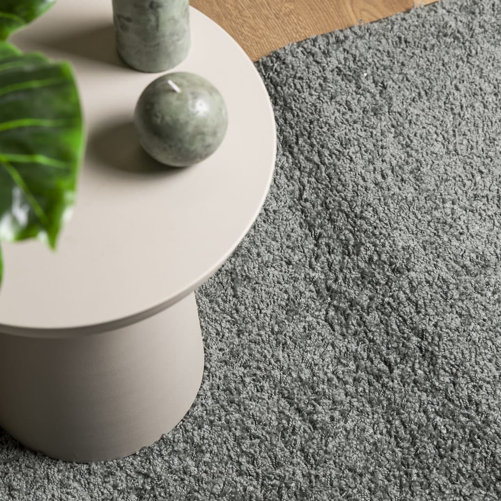 vidaXL Teppich Shaggy Hochflor Modern Grün 60x110 cm
