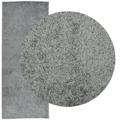 vidaXL Teppich Shaggy Hochflor Modern Grün 80x200 cm