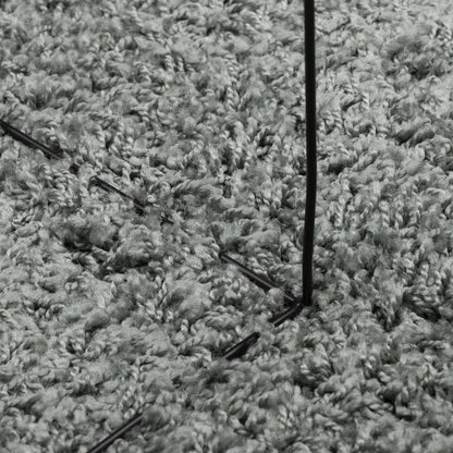 vidaXL Teppich Shaggy Hochflor Modern Grün 80x200 cm