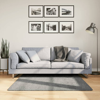 vidaXL Teppich Shaggy Hochflor Modern Grün 120x120 cm