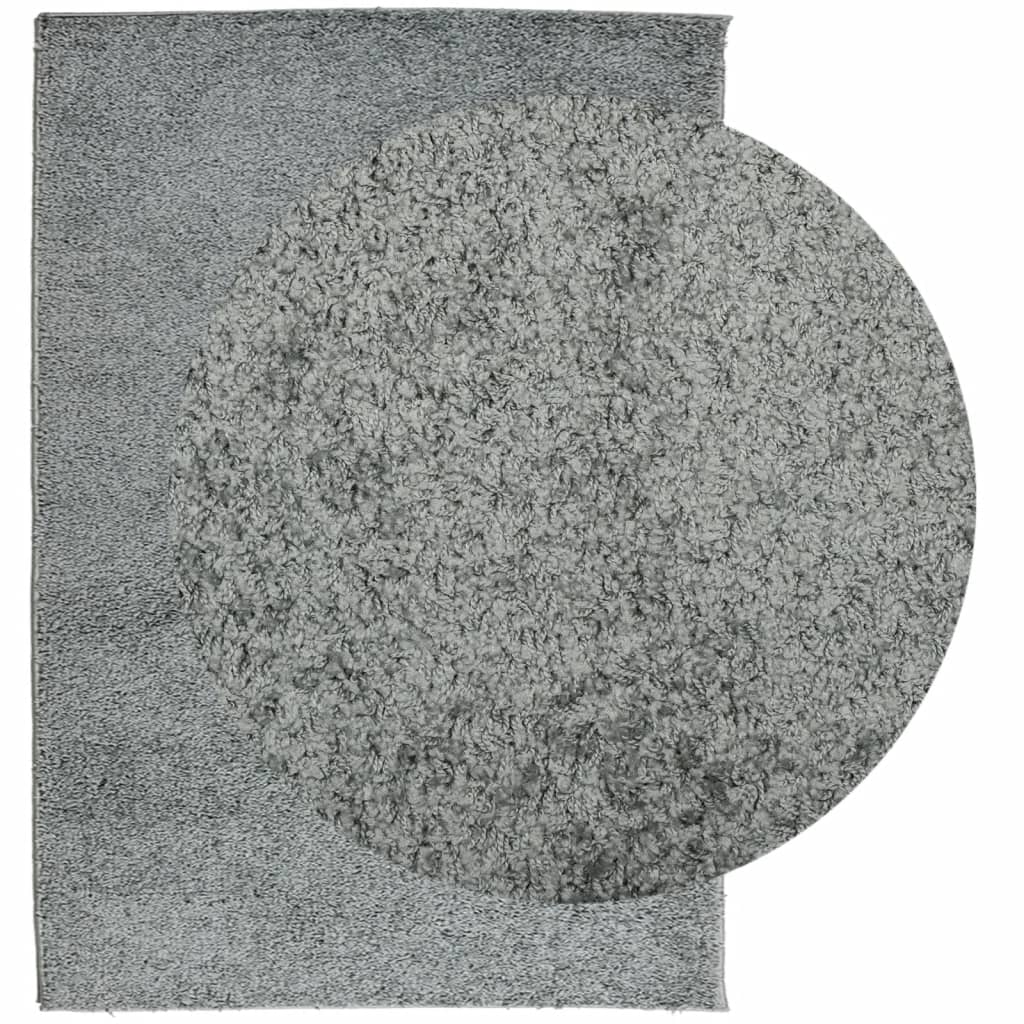 vidaXL Teppich Shaggy Hochflor Modern Grün 120x170 cm