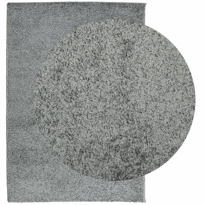vidaXL Teppich Shaggy Hochflor Modern Grün 120x170 cm