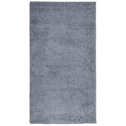vidaXL Teppich Shaggy Hochflor Modern Blau 80x150 cm