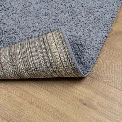 vidaXL Teppich Shaggy Hochflor Modern Blau 80x150 cm