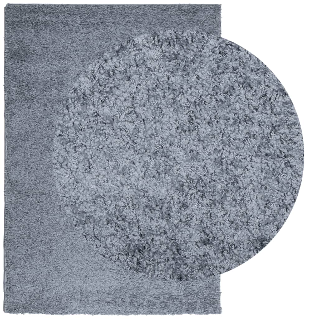 vidaXL Shaggy-Teppich PAMPLONA Hochflor Modern Blau 120x170 cm