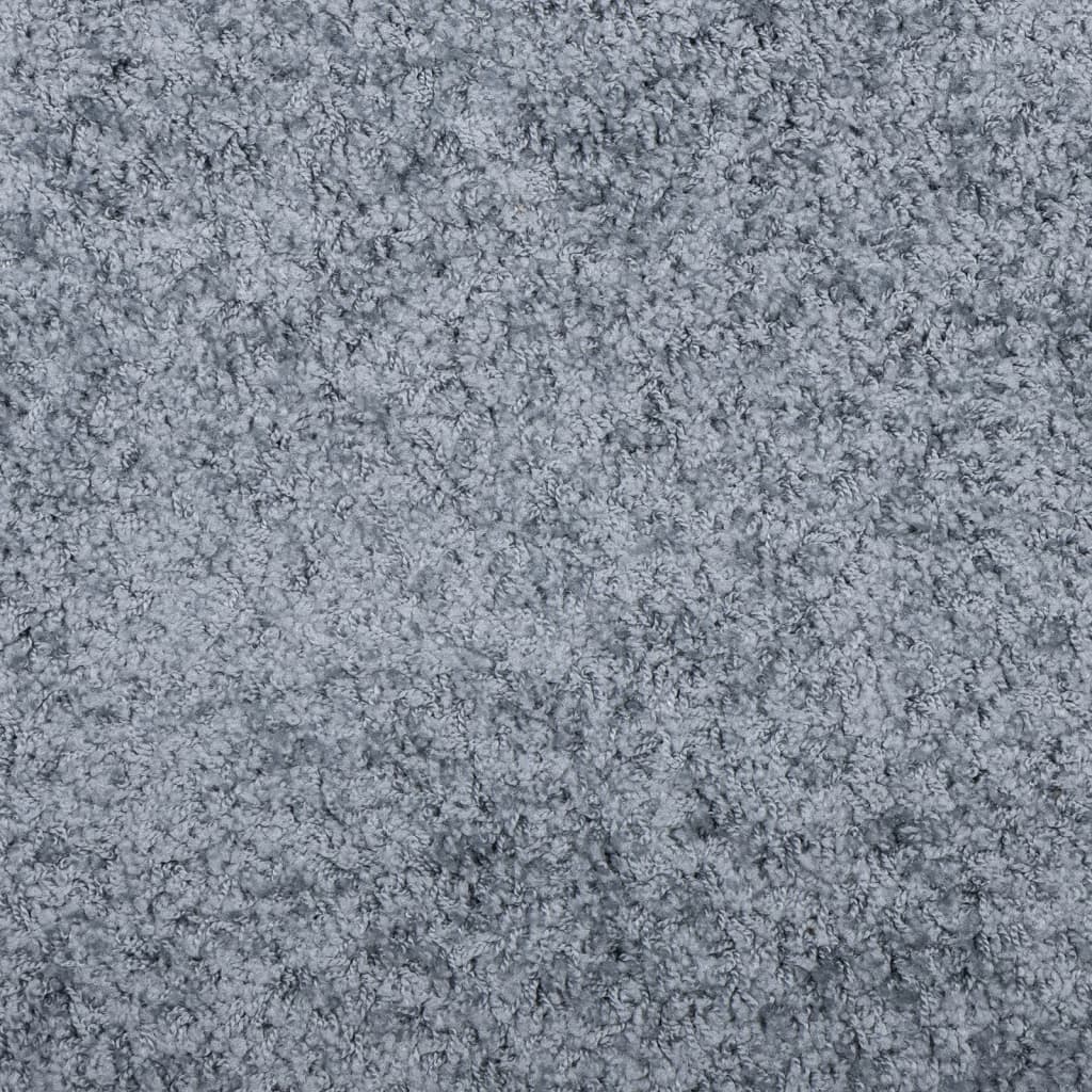 vidaXL Teppich Shaggy Hochflor Modern Blau 140x200 cm