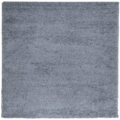vidaXL Teppich Shaggy Hochflor Modern Blau 160x160 cm