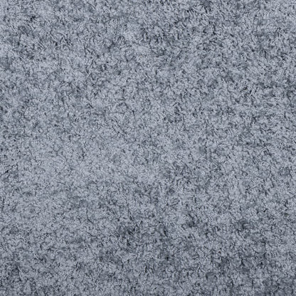 vidaXL Teppich Shaggy Hochflor Modern Blau 160x160 cm