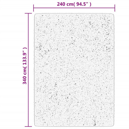 Shaggy-Teppich PAMPLONA Hochflor Modern Blau 240x340 cm