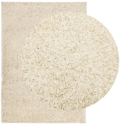 vidaXL Shaggy-Teppich PAMPLONA Hochflor Modern Golden 140x200 cm