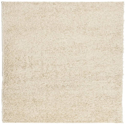 vidaXL Teppich Shaggy Hochflor Modern Golden 160x160 cm