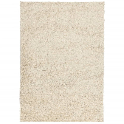 vidaXL Teppich Shaggy Hochflor Modern Golden 160x230 cm
