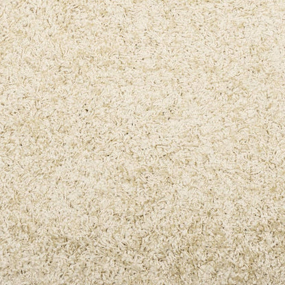 vidaXL Teppich Shaggy Hochflor Modern Golden 160x230 cm