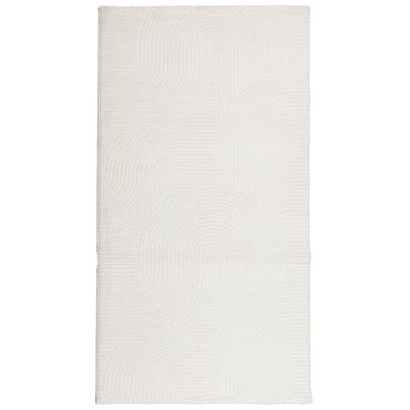 vidaXL Teppich IZA Kurzflor Skandinavischer Look Creme 80x150 cm