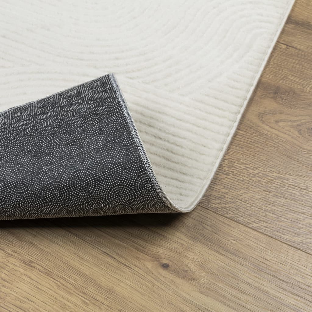 vidaXL Tapis IZA Poils courts Style scandinave Crème 80x150 cm