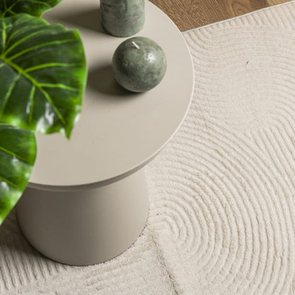 vidaXL Tapis IZA Poils courts Style scandinave Crème 80x150 cm