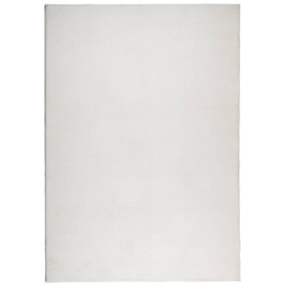vidaXL Teppich IZA Kurzflor Skandinavischer Look Creme 120x170 cm